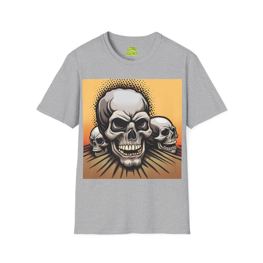 Gray Skulls Unisex Softstyle T-Shirt
