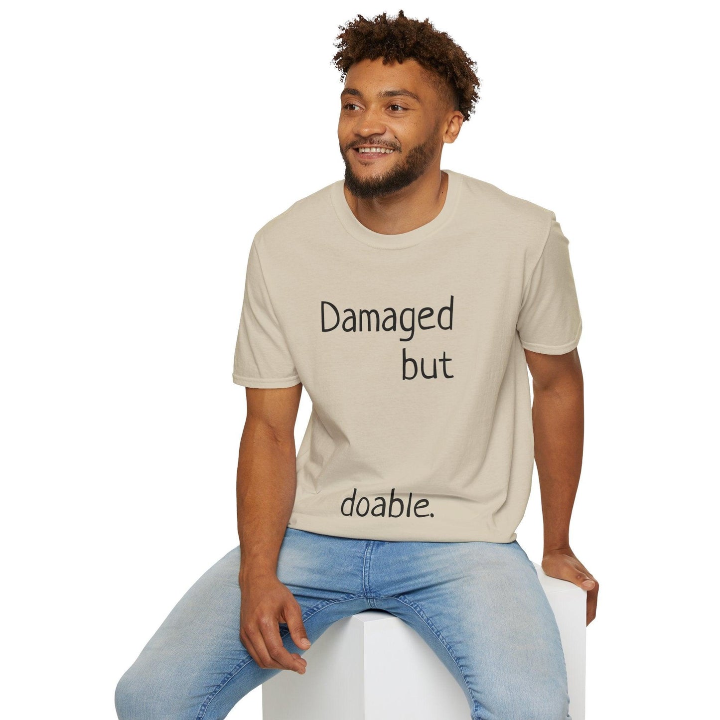 Damaged but doable. Unisex Softstyle T-Shirt