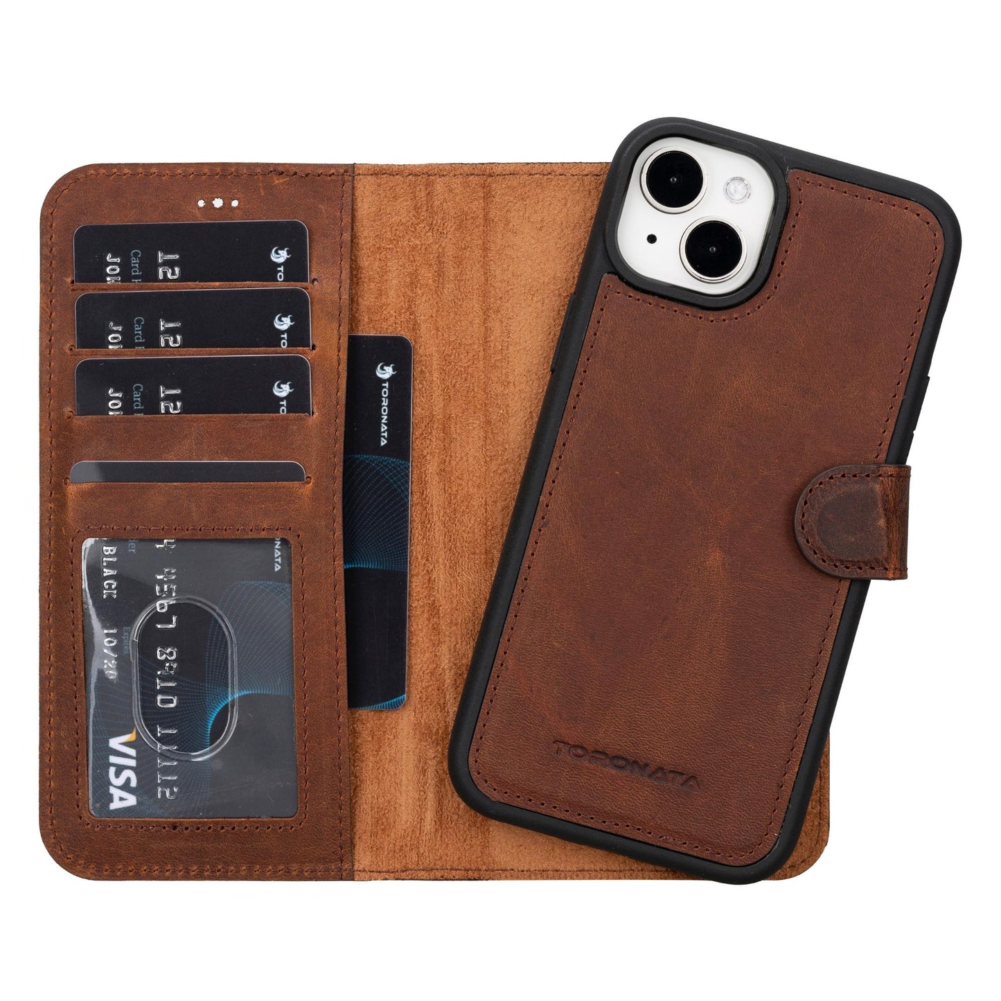 Casper iPhone 14 Series Detachable Leather Wallet Case