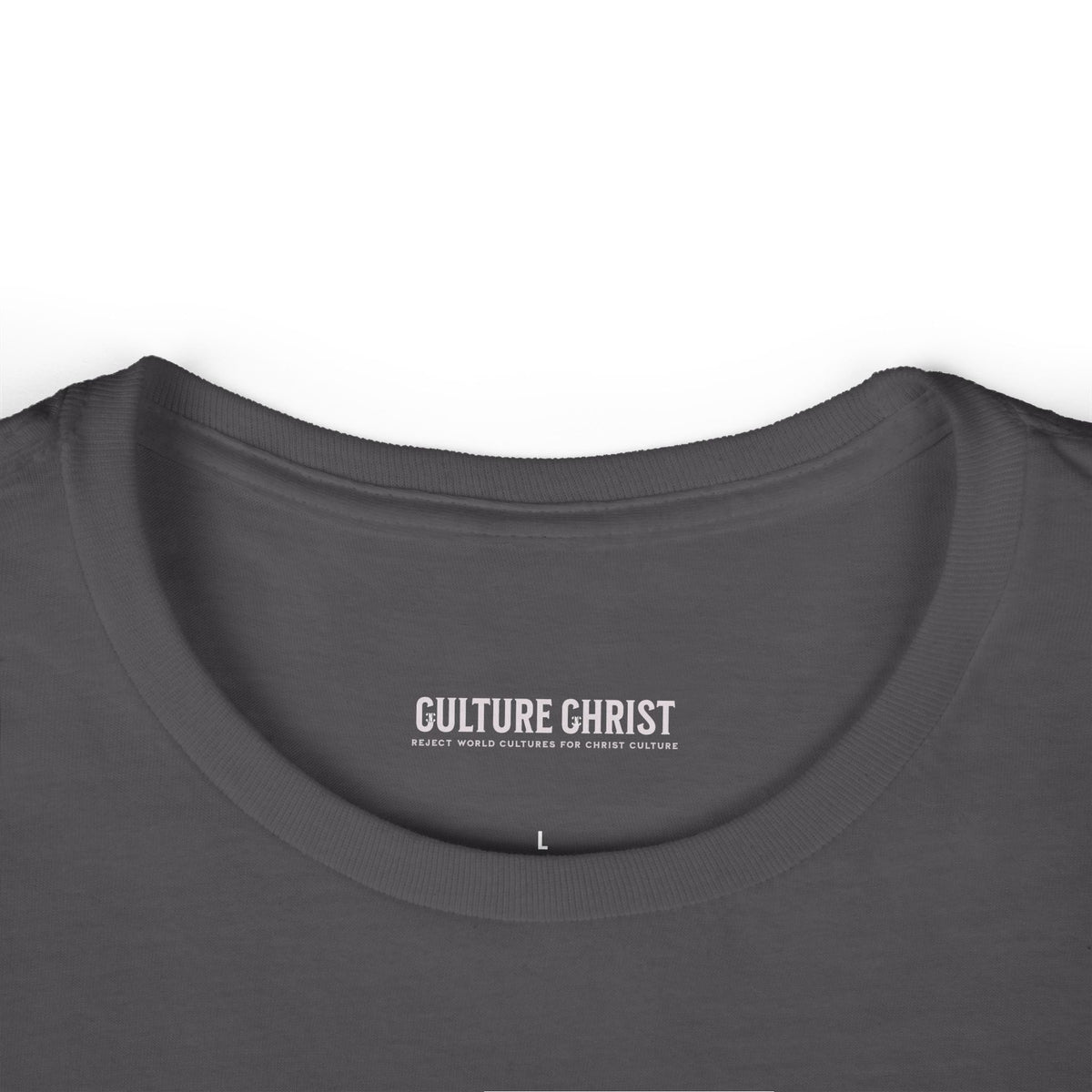 Culture Christ Women's Tee — Faith-Based Minimalist Christian Shirt