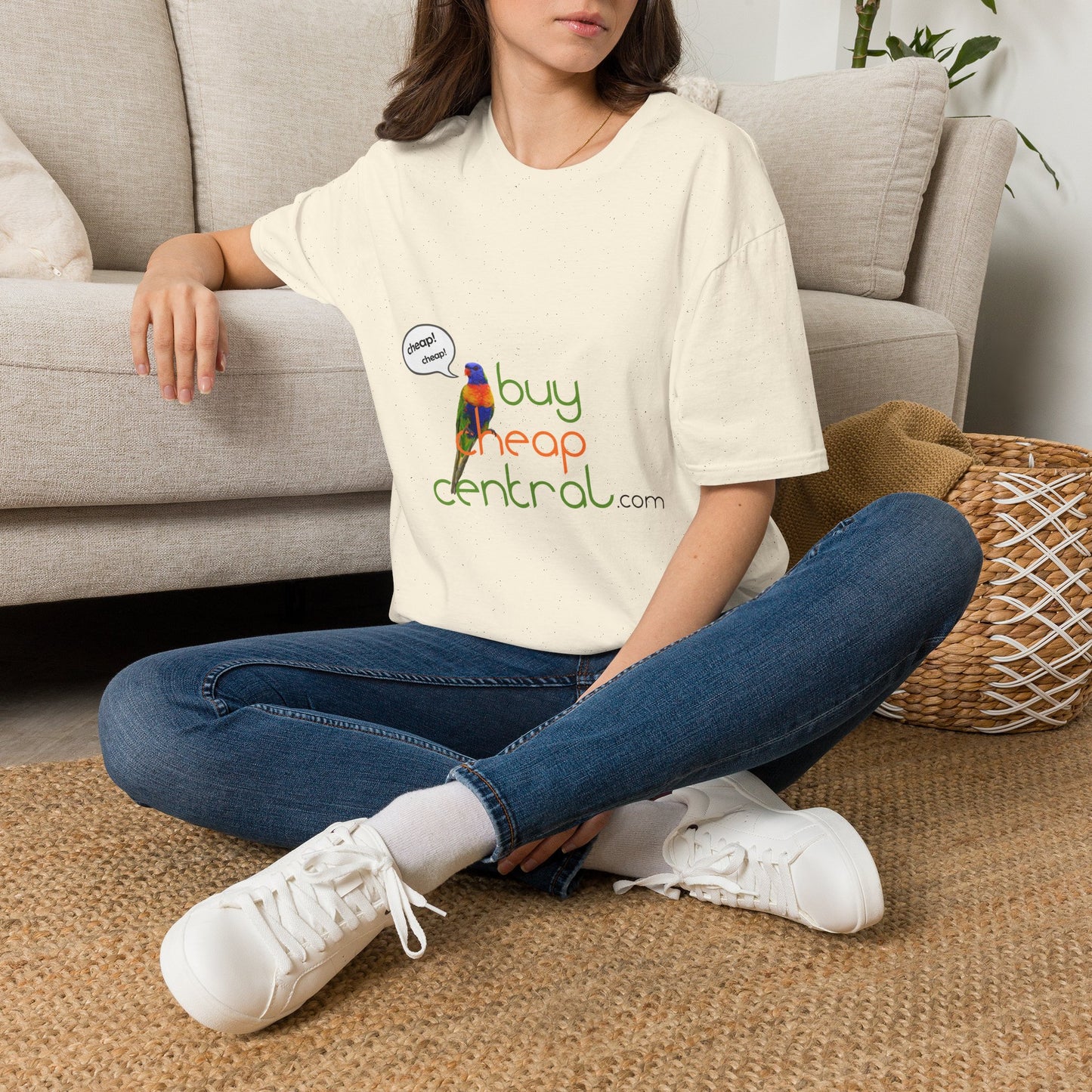 T-Shirt — Colorful Parrot ‘Cheep! Cheep!’ Buy Cheap Central Graphic Tee