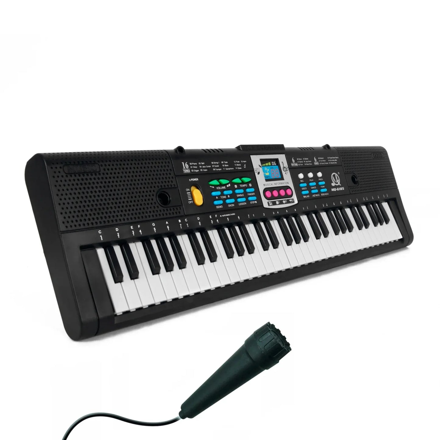 🎹 THOOBO! StarPlay 61-Key Digital Keyboard – Portable Electric Piano with Microphone 🎶✨