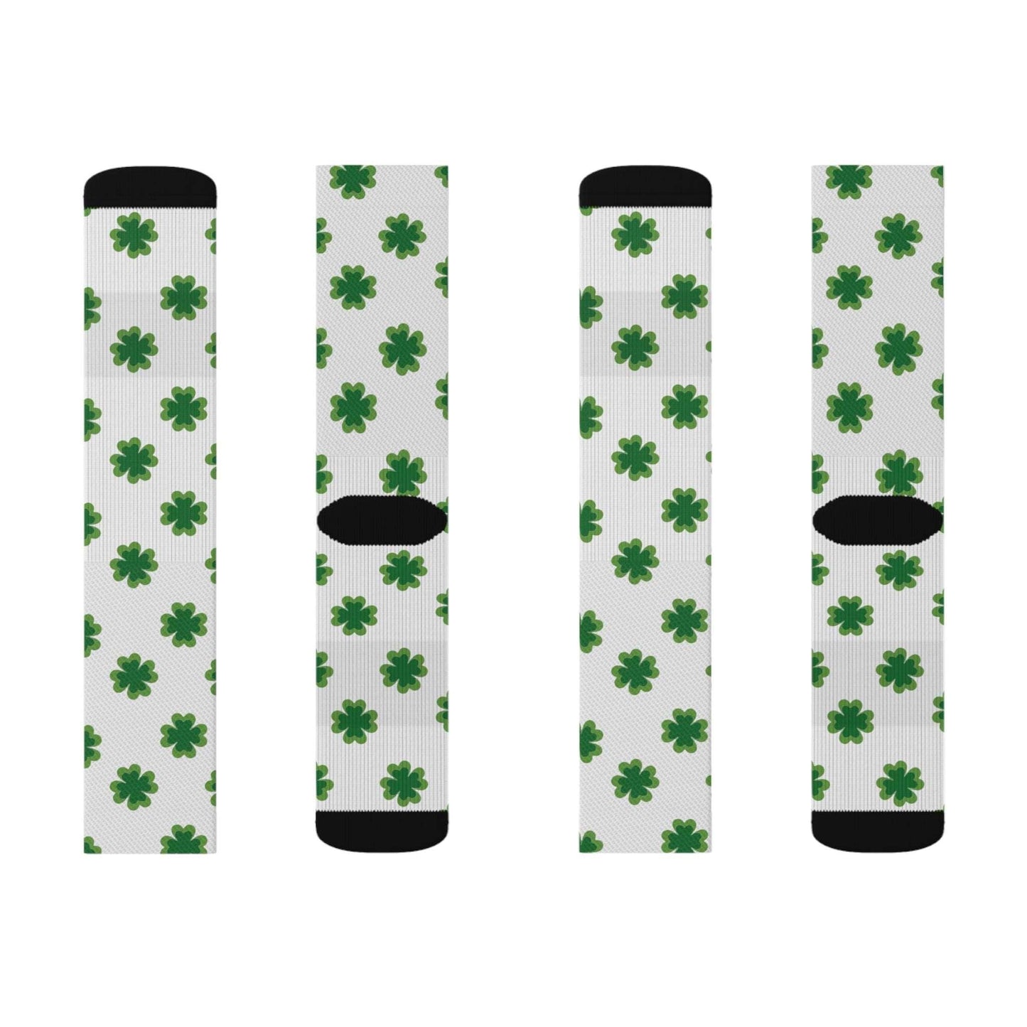 4 Leaf Clover St. Patrick's Day Irish Sublimation Socks