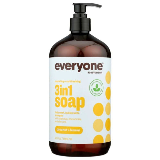 EO PRODUCTS: Everyone 3-in-1 Coconut + Lemon Soap, 32 Oz
