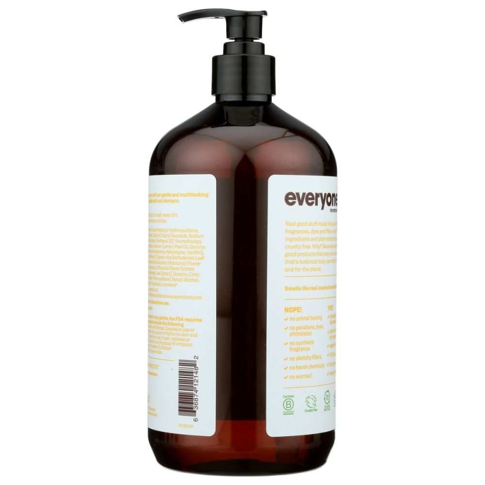 EO PRODUCTS: Everyone 3-in-1 Coconut + Lemon Soap, 32 Oz