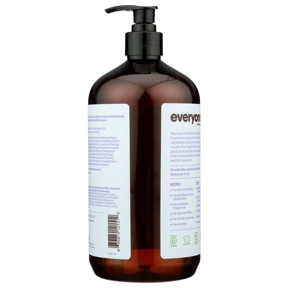 EO PRODUCTS: Everyone 3in1 Lavender+Aloe Soap 32ozMulti-Purpose|Gentle