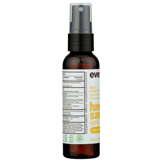 EVERYONE: Coconut Lemon Hand Sanitizer Spray, 2 oz