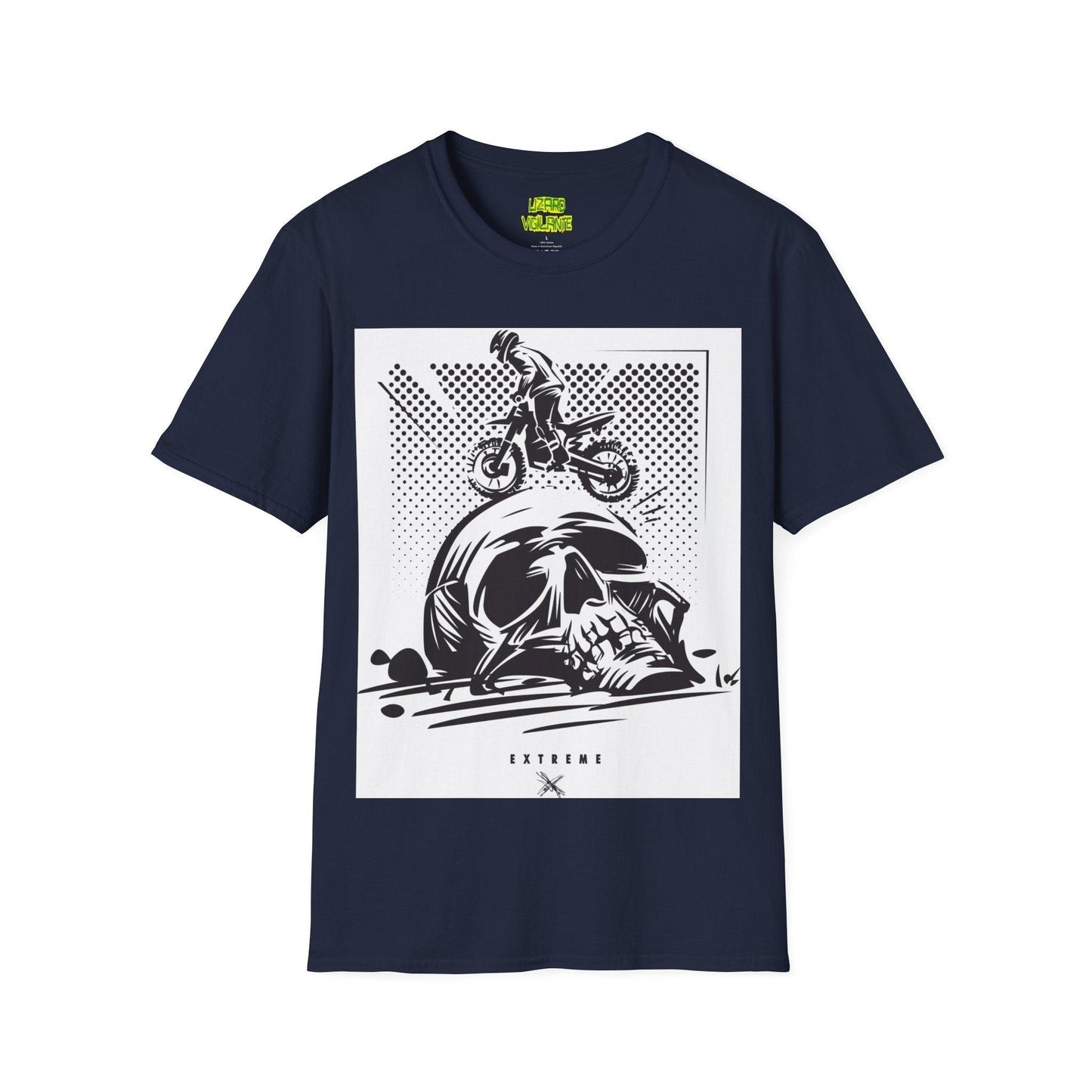 Off Road Motorcycle Skull Unisex Softstyle T-Shirt