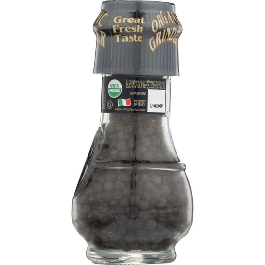 DROGHERIA & ALIMENTARI: Organic Black Pepper Corns Mill, 1.58 oz