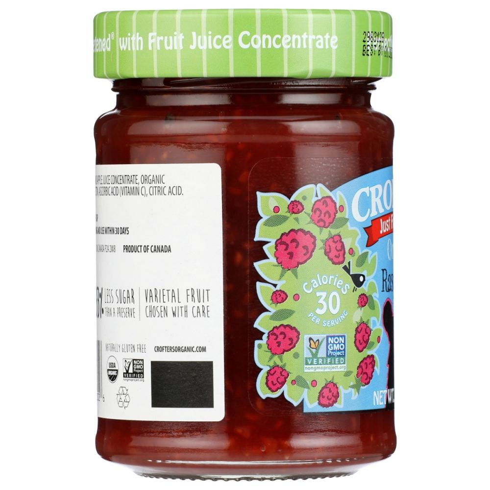 CROFTERS: Organic Raspberry Fruit Spread, 10 oz