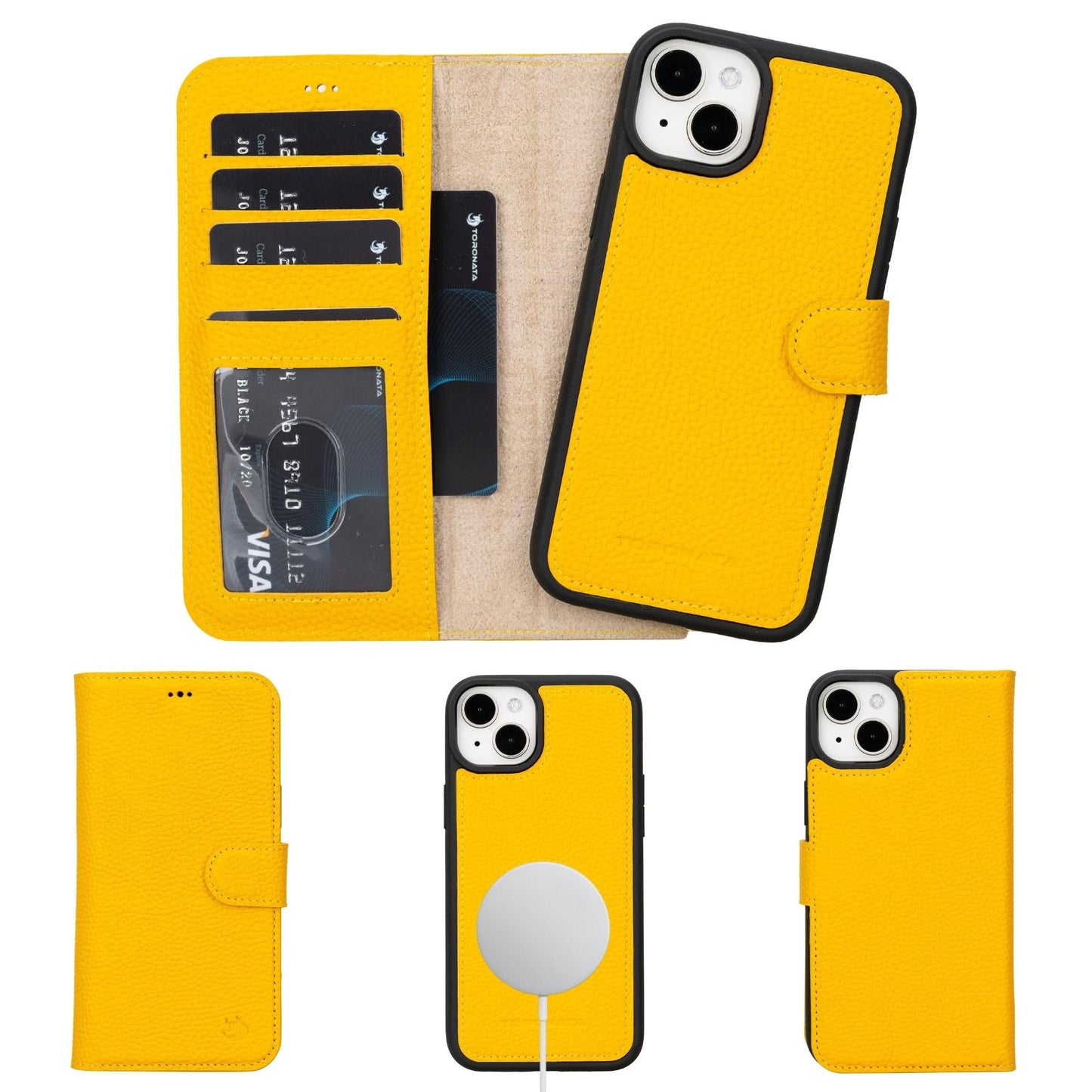 Casper iPhone 14 Series Detachable Leather Wallet Case