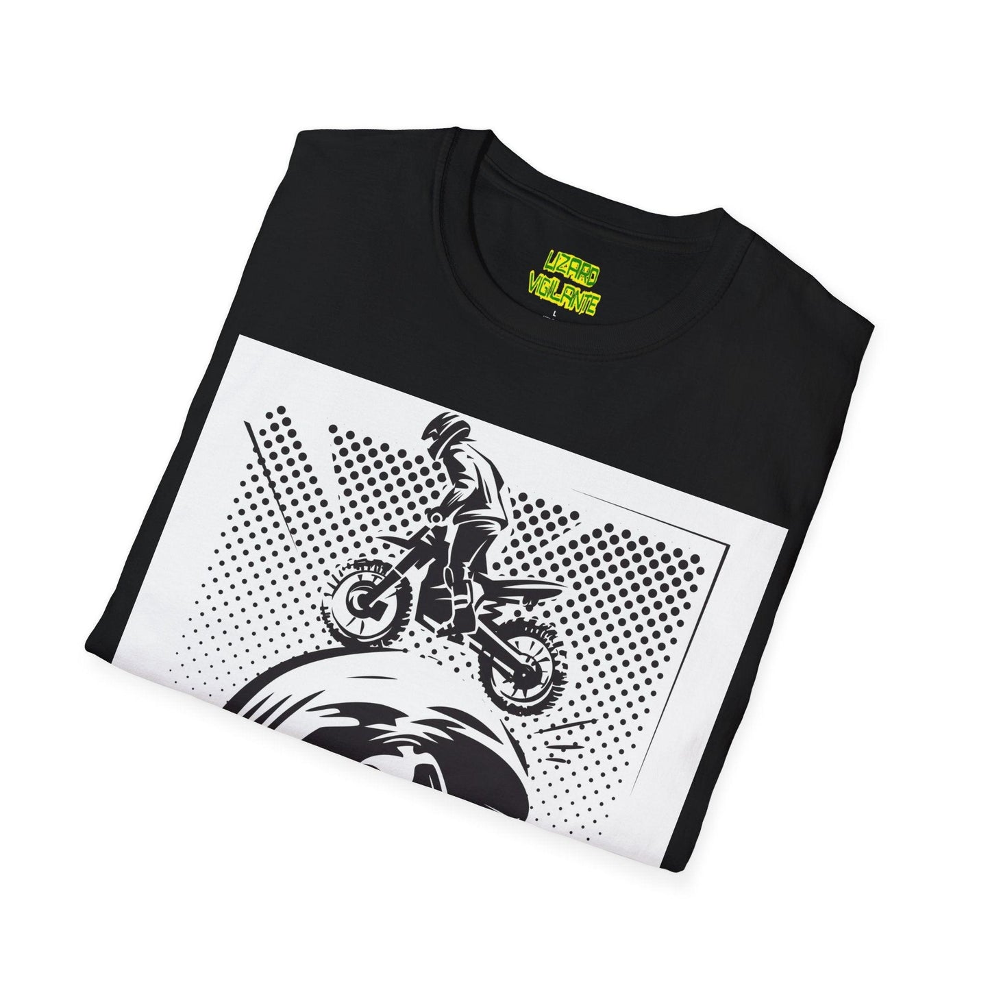 Off Road Motorcycle Skull Unisex Softstyle T-Shirt