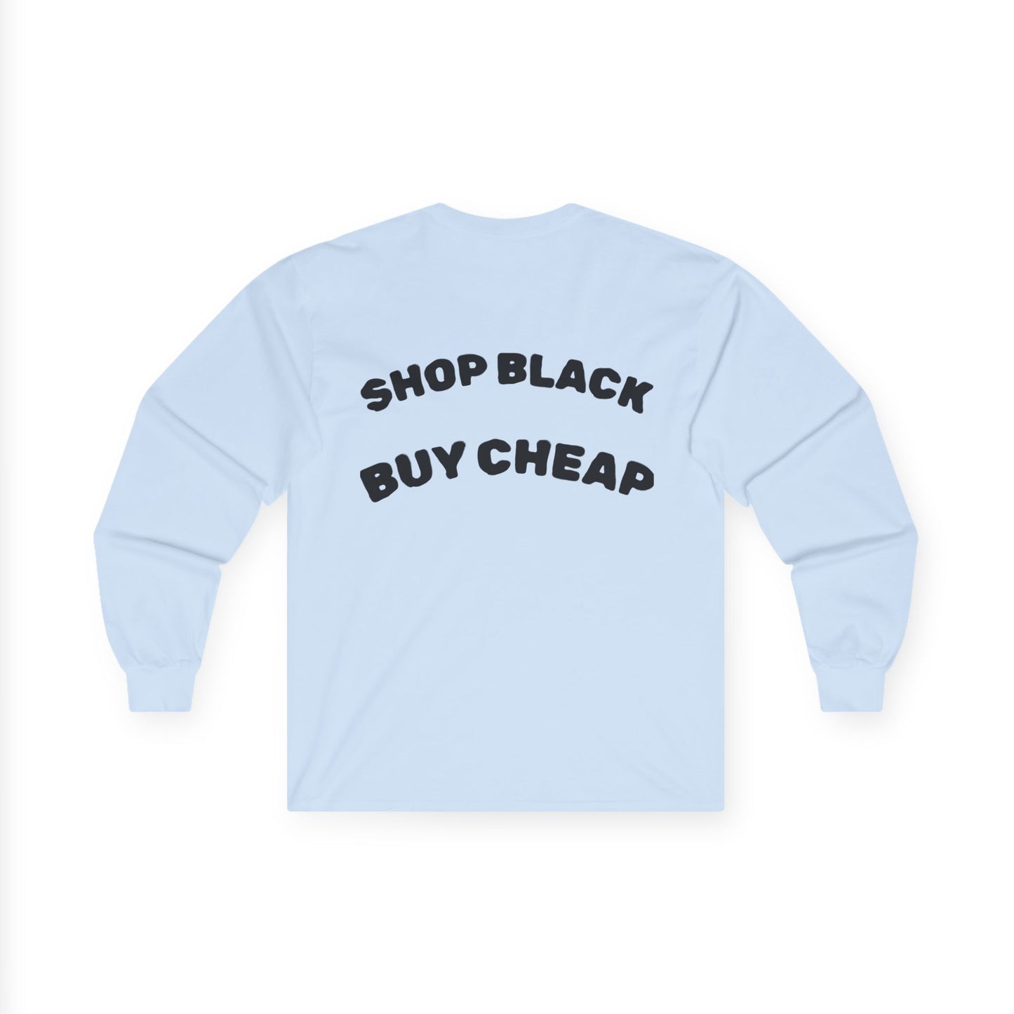 Unisex Long Sleeve Tee - Shop Black, Buy Cheap, Trendy Gift for Shoppers, Sustainable Fashion, Everyday Wear, Casual Style