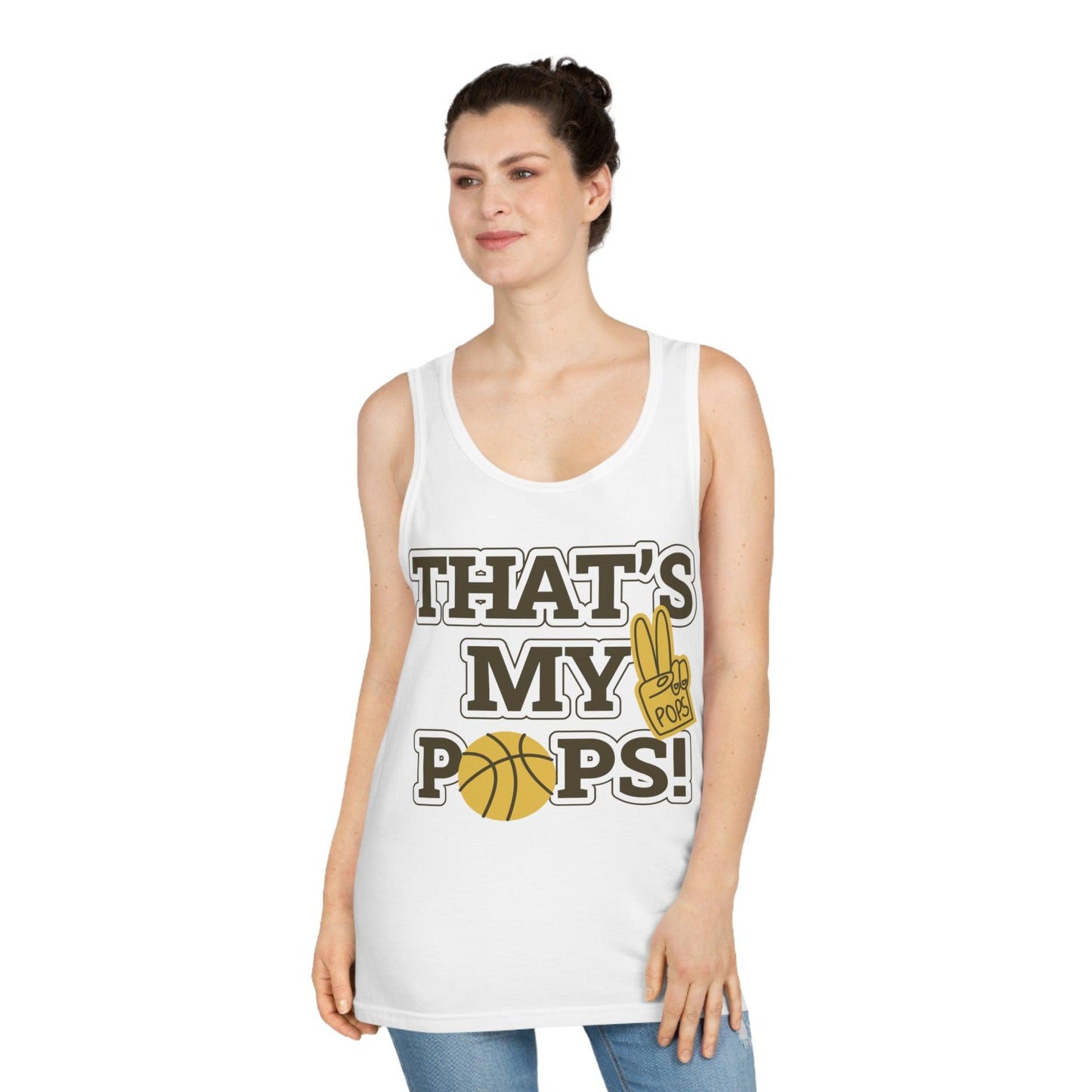 That's My Pops Basketball Unisex Softstyle™ Tank Top