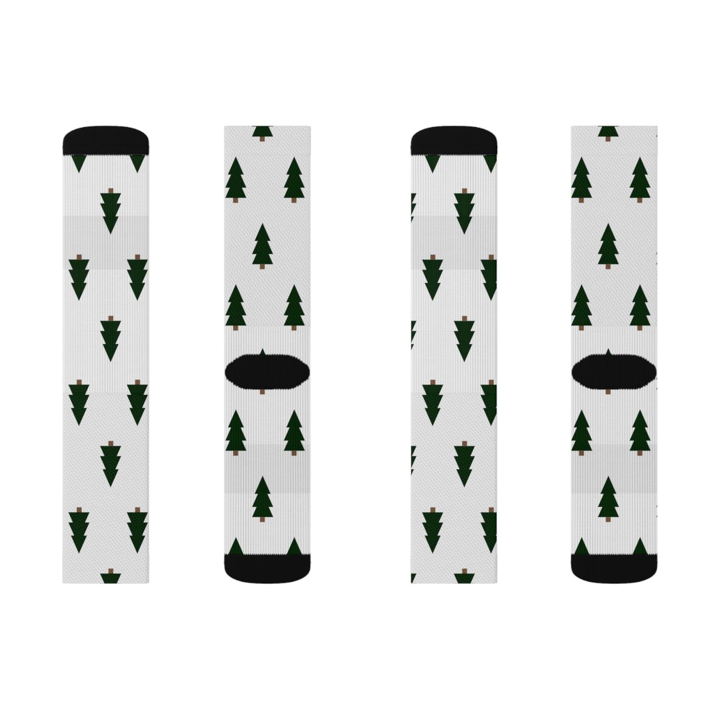 Christmas Trees Sublimation Socks