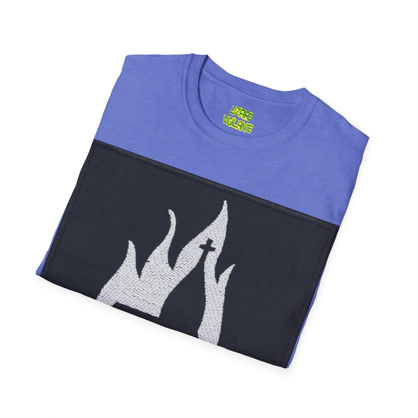 Black Metal Church Fire Unisex Softstyle T-Shirt