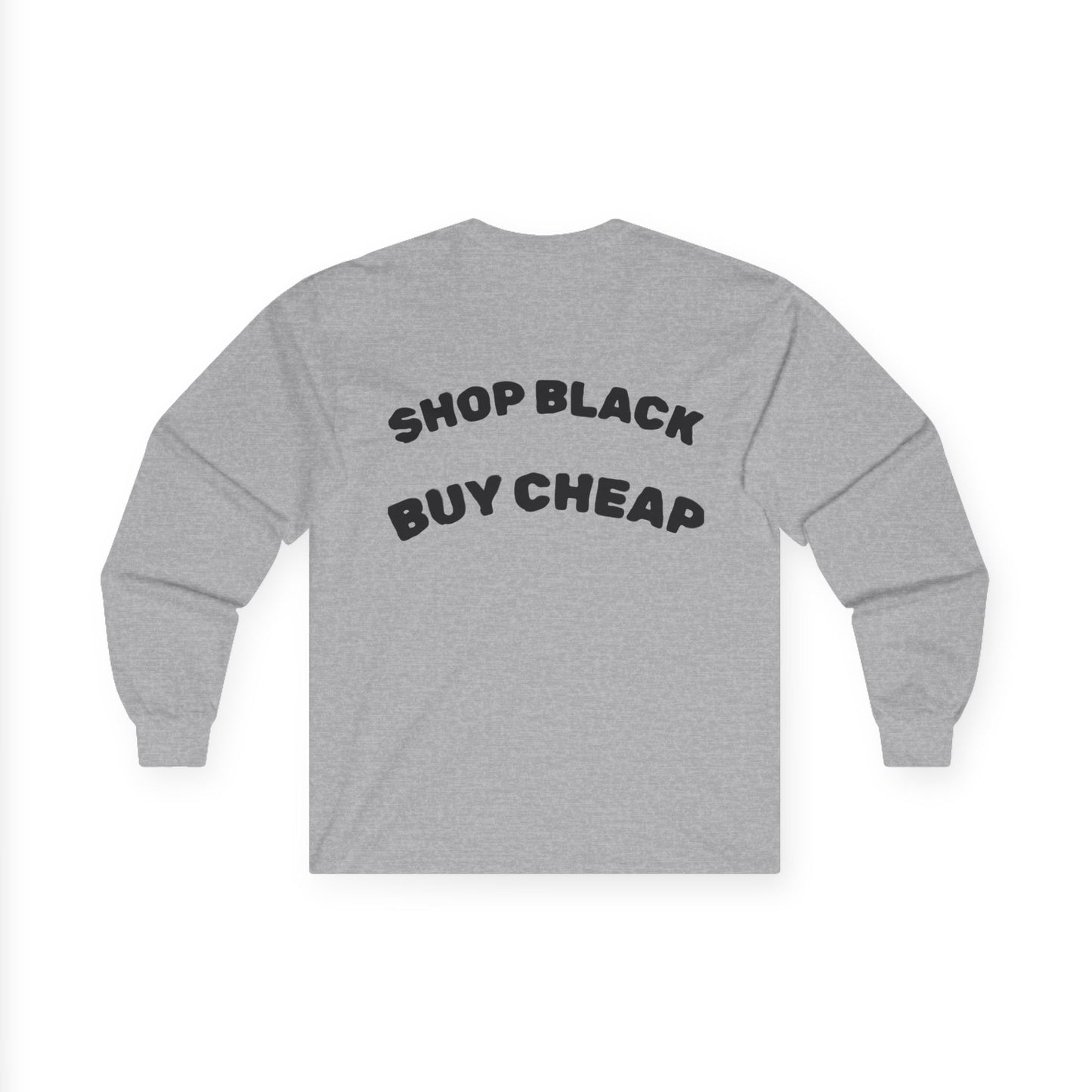 Unisex Long Sleeve Tee - Shop Black, Buy Cheap, Trendy Gift for Shoppers, Sustainable Fashion, Everyday Wear, Casual Style