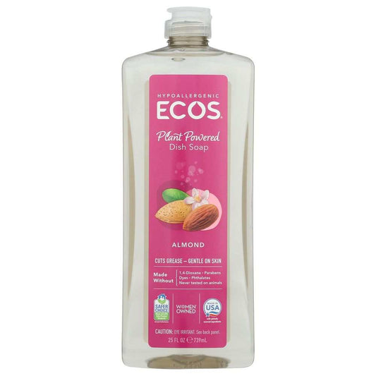 Ecos Dishmate Dish Liquid - Clean Earth Friendly Almond Dish Soap,25oz