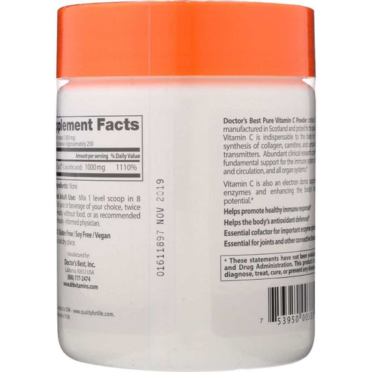DOCTORS BEST: Vitamin C Q-C Powder, 250 gm