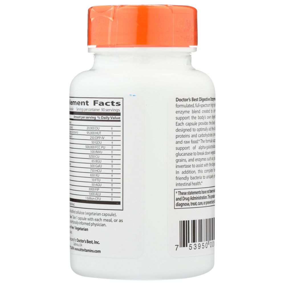 DOCTORS BEST: Digestive Enzymes, 90 vc