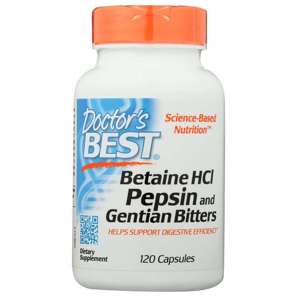Betaine Hcl Pepsin - Doctors Best Bitter Supplement |Digestive Support