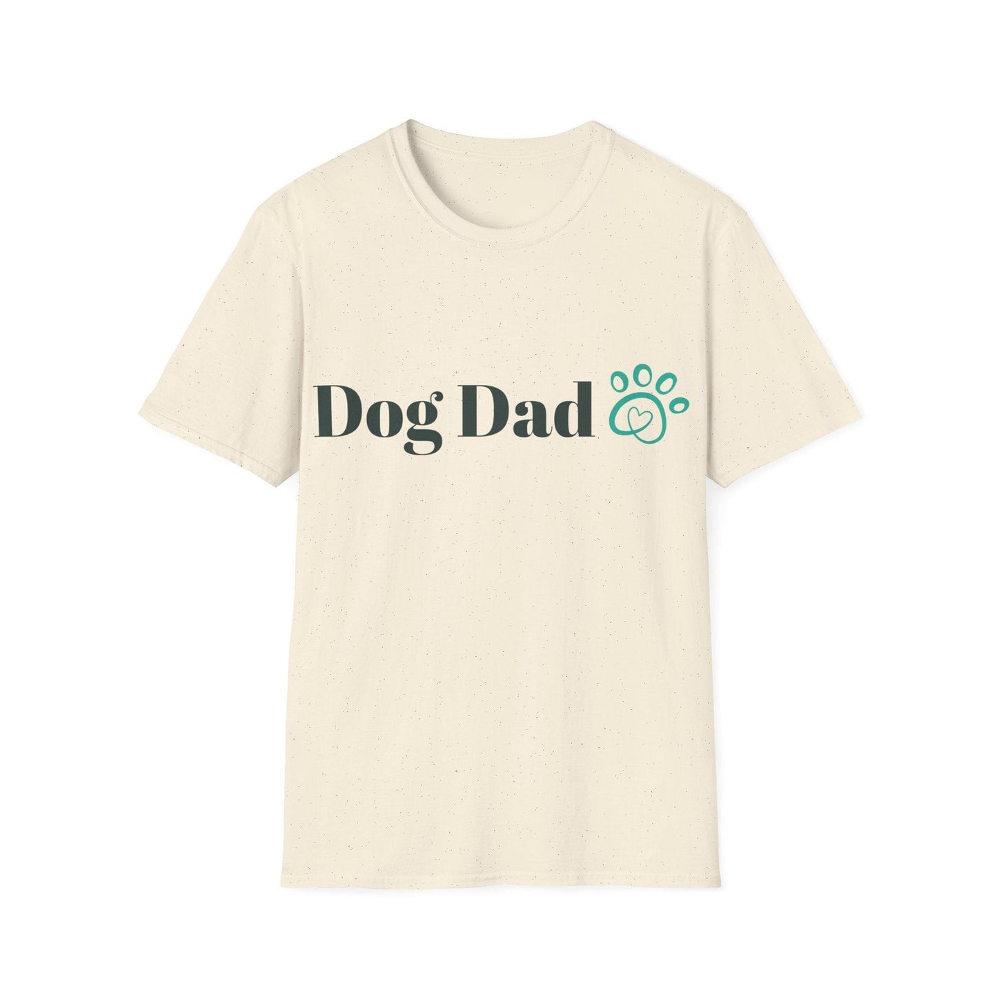 Dog Dad Paw Unisex Softstyle T-Shirt