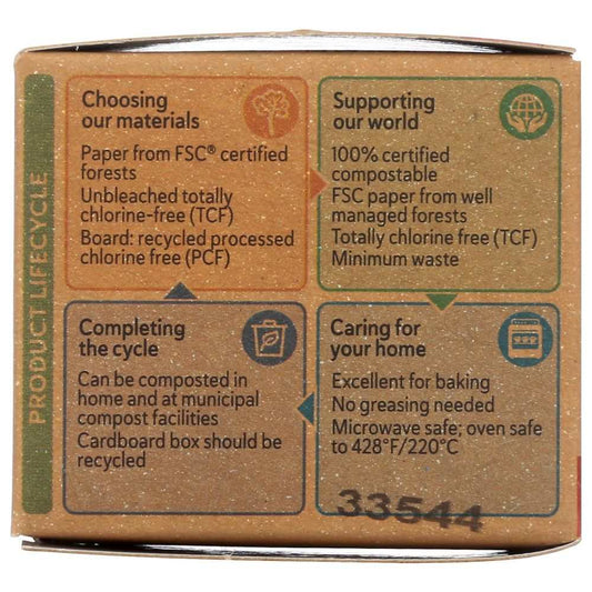 Mini Baking Cups - 90 Pack Eco-Friendly Unbleached Greaseproof Paper