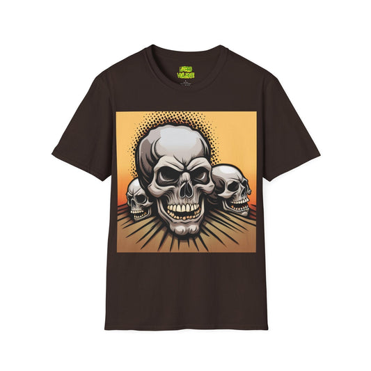 Gray Skulls Unisex Softstyle T-Shirt