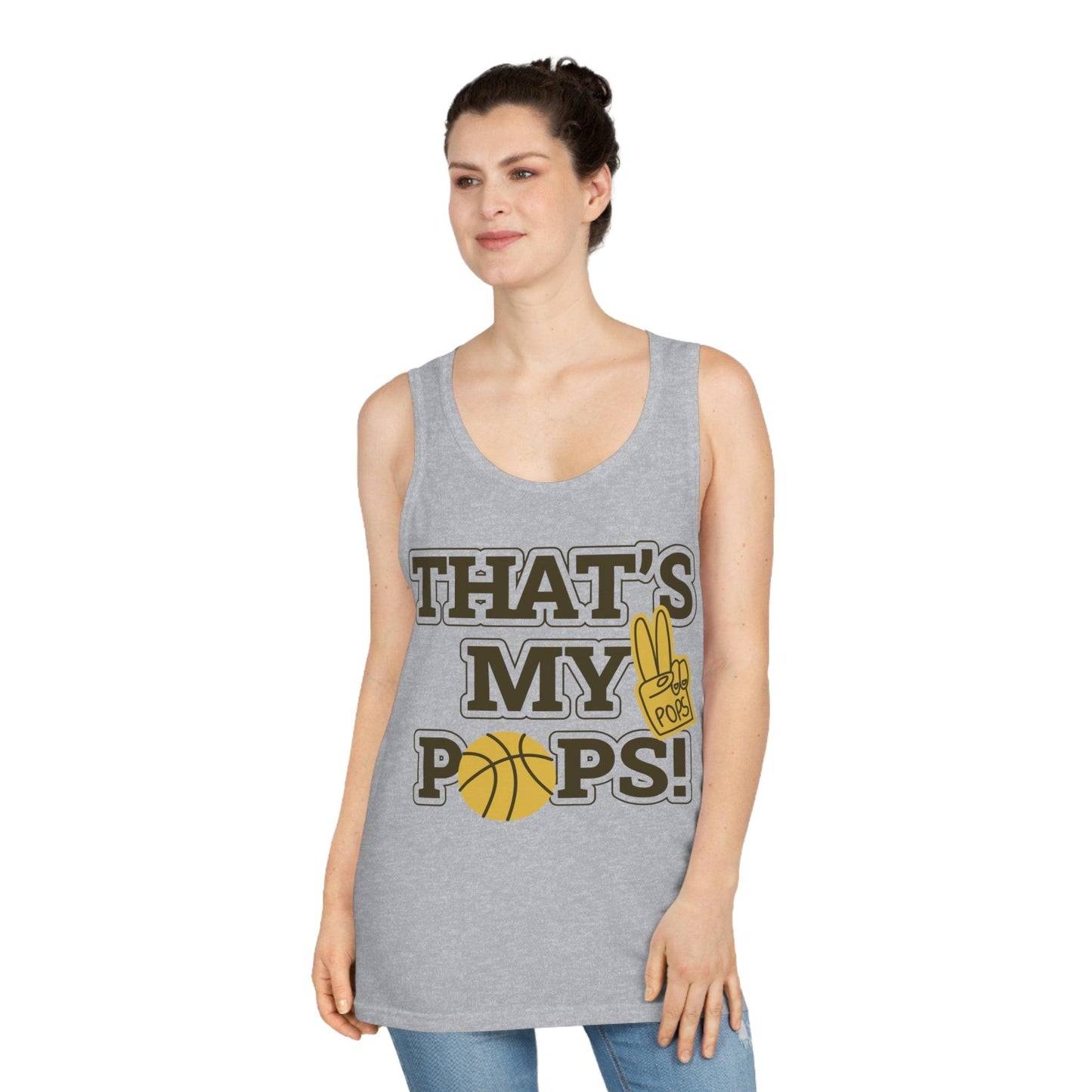That's My Pops Basketball Unisex Softstyle™ Tank Top