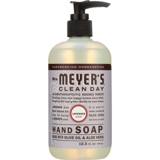 Mrs. Meyer's Clean Day: Liquid Hand Soap|Lavender Scent| Oils, 12.5 oz