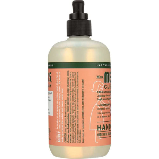 Mrs. Meyer's Clean Day: Liquid Hand Soap Geranium Scent 12.5oz | Soft