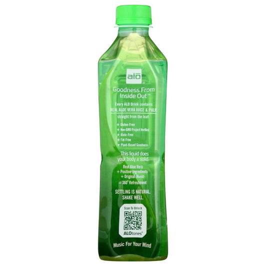 ALO: Awaken Wheatgrass Real Aloe Vera Drink, 16.9 oz