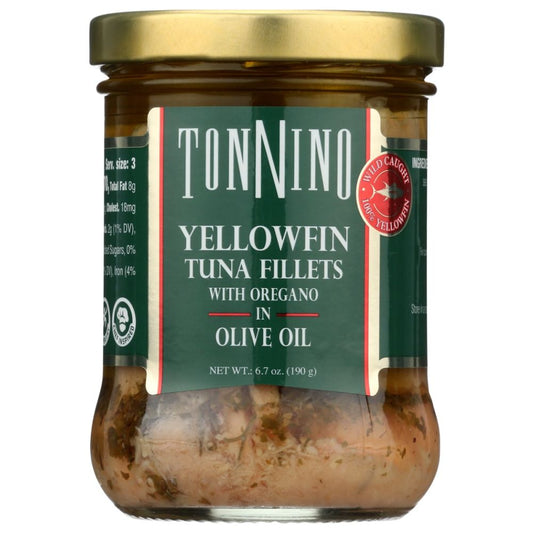TONNINO: Tuna Fillets with Oregano in Olive Oil, 6.7 oz
