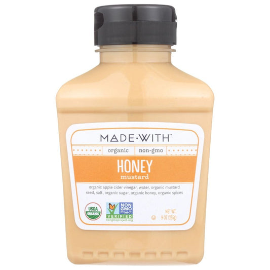MADE WITH: Organic Mustard Honey, 9 oz