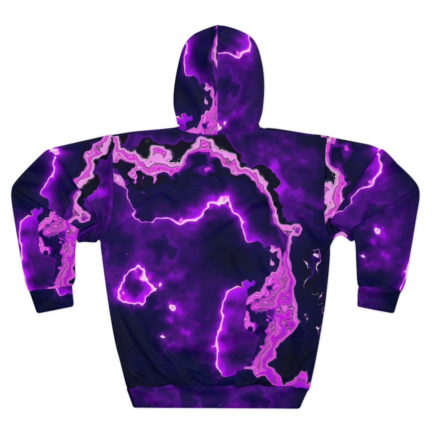 Deep Black Purple Hazy Unisex Pullover Hoodie