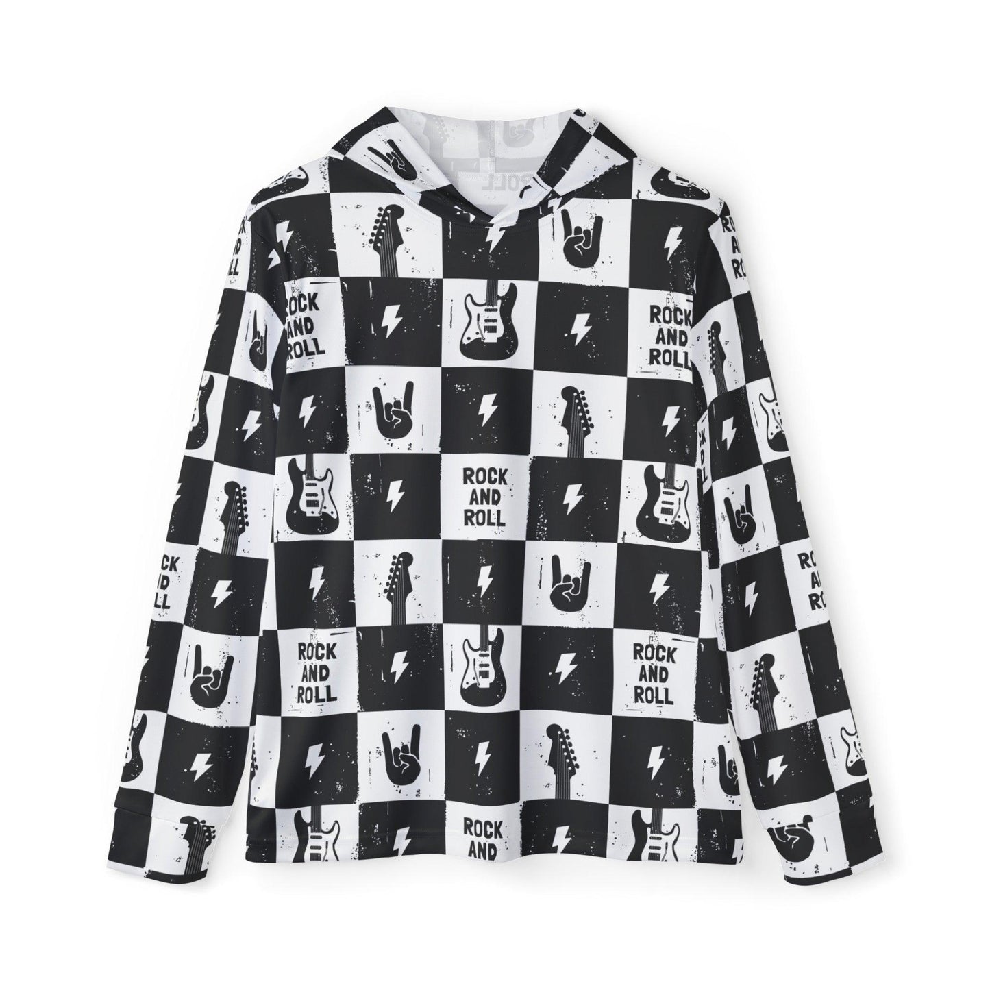 Rock And Roll Squares Men's Sports Warmup Hoodie