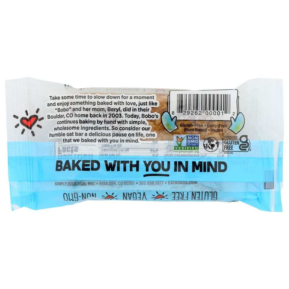 BOBOS OAT BARS: All Natural Bar Original, 3 Oz