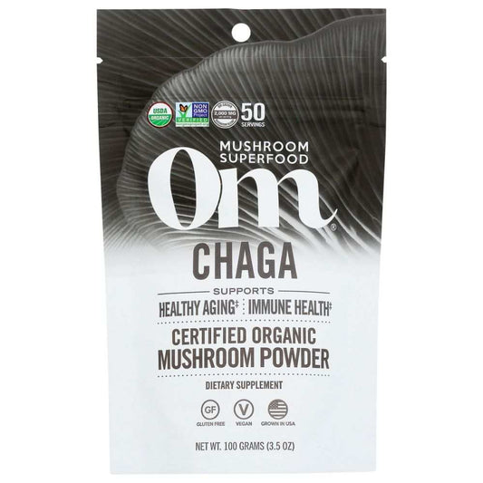 OM ORGANIC MUSHROOM NUTRITION: Chaga The Mushroom of Youth, 100 gm