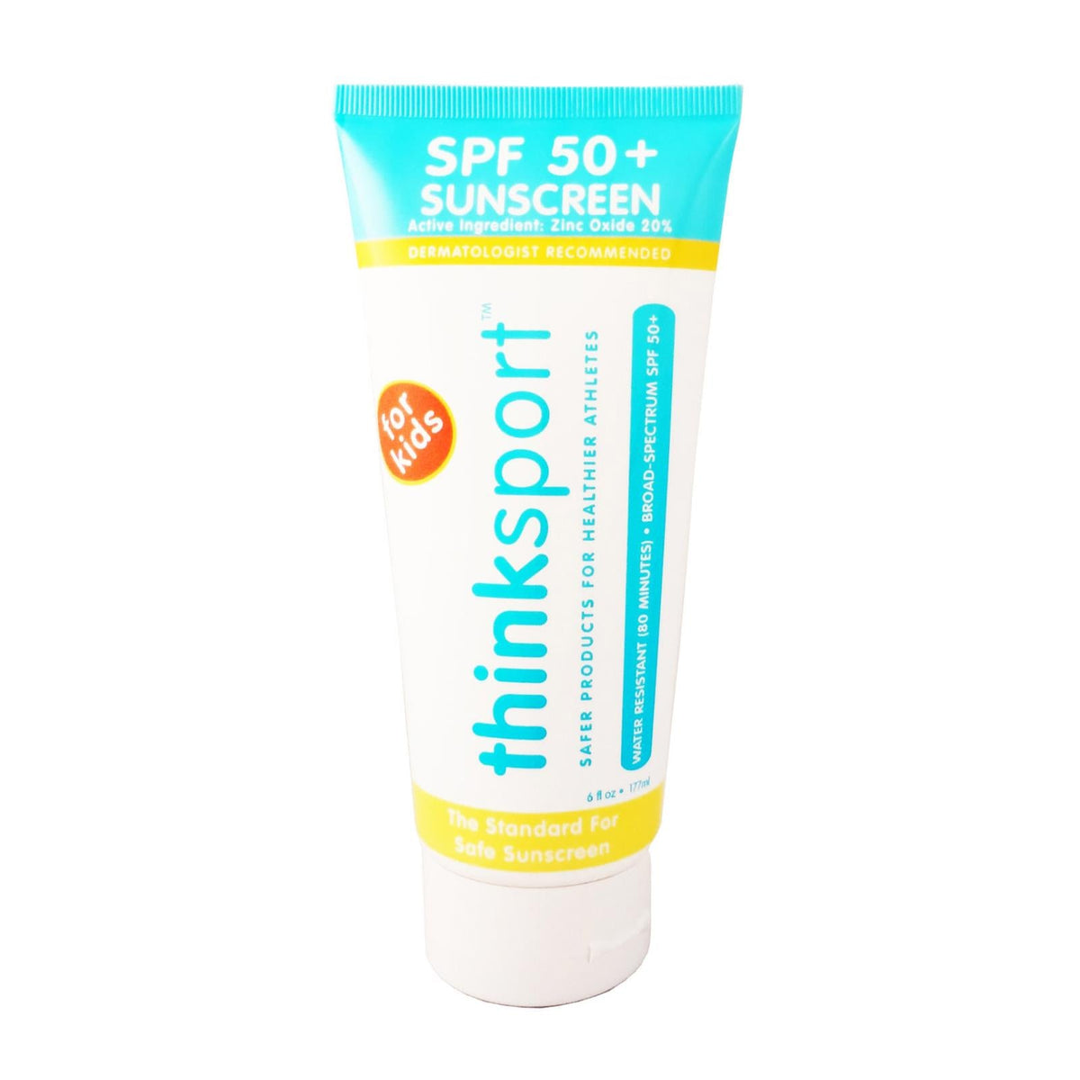 Thinksport Kids SPF 50+ Sunscreen, Family Size 6 Oz
