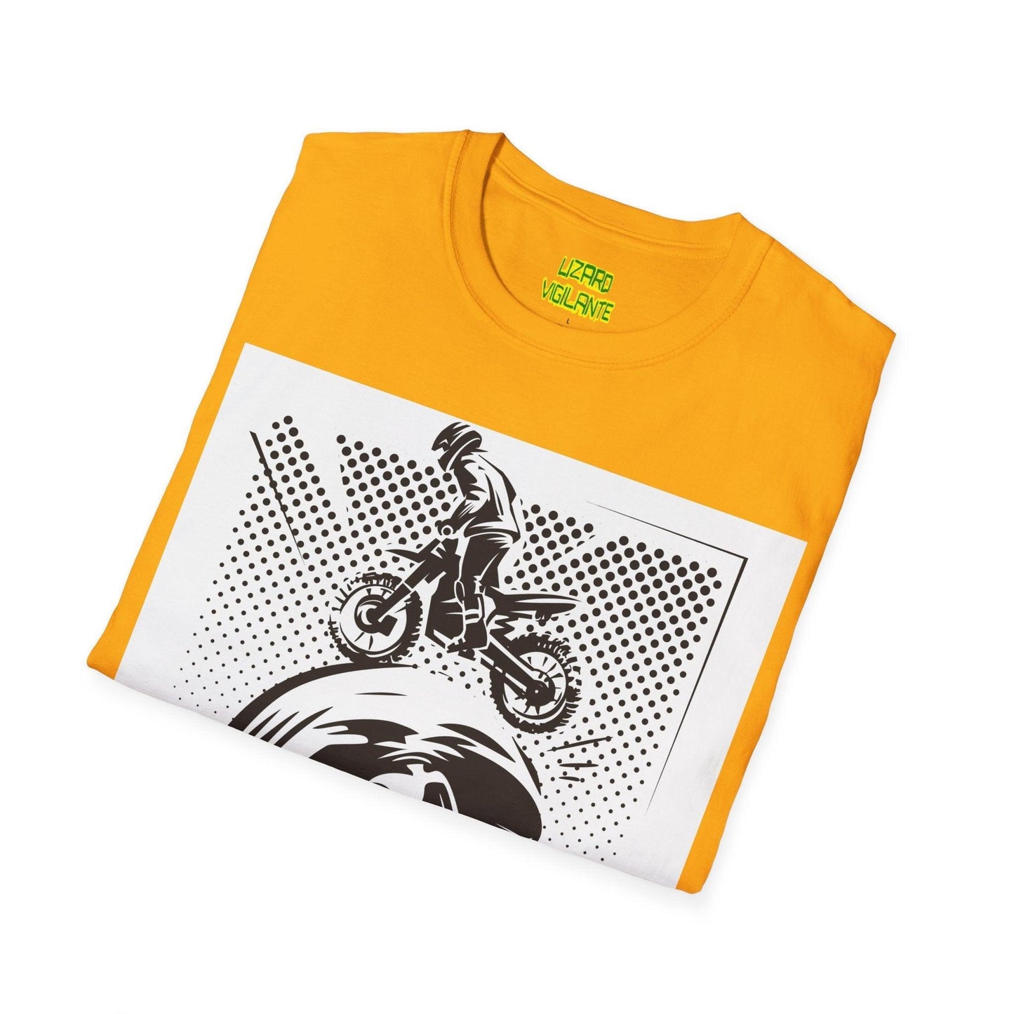 Off Road Motorcycle Skull Unisex Softstyle T-Shirt