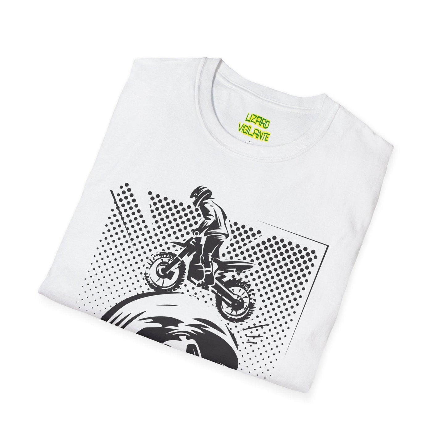 Off Road Motorcycle Skull Unisex Softstyle T-Shirt