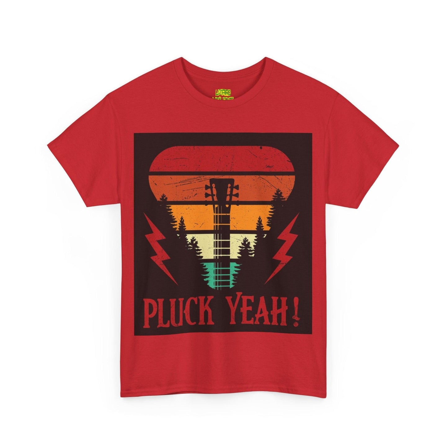 Pluck Yeah! Riff-Ripper Neck Tee – Loud Threads for Louder Licks