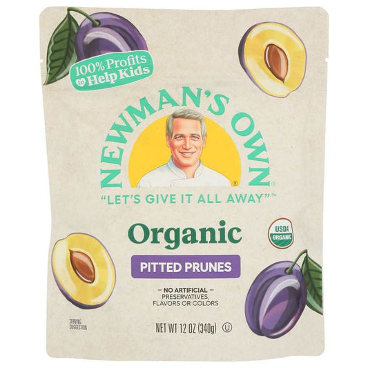 NEWMAN'S OWN: Organic California Prunes - 12 oz | Natural Dried Fruits