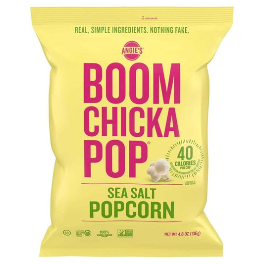 ANGIES Artisan Treats Boomchickapop Popcorn Sea Salt, 4.8 oz