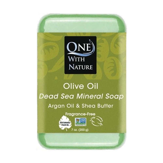 ONE WITH NATURE: Olive oil with Dead Sea Minerals Soap Bar, 7 oz