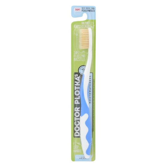 MOUTH WATCHERS Toothbrush | Adult Manual Blue - Long-lasting Bristles