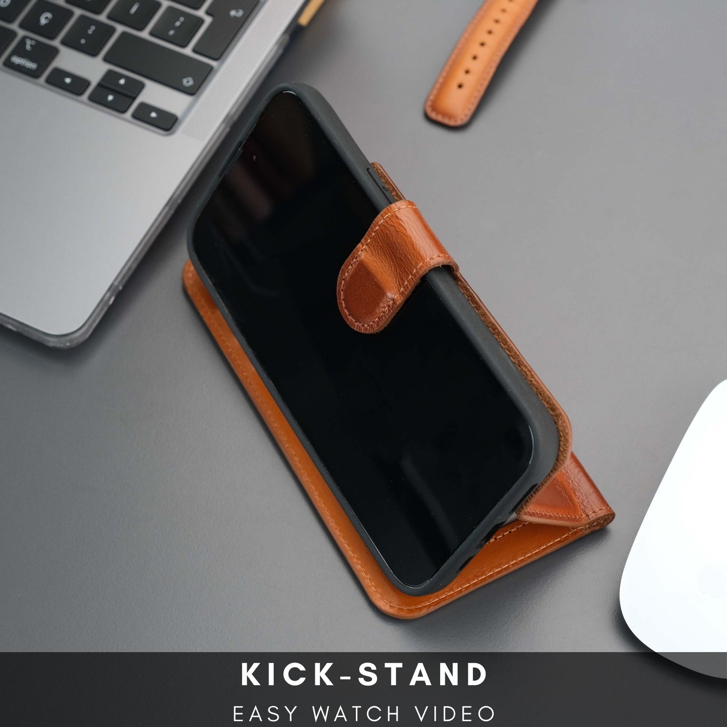 Casper Leather iPhone 14 Plus Wallet Case | MagSafe