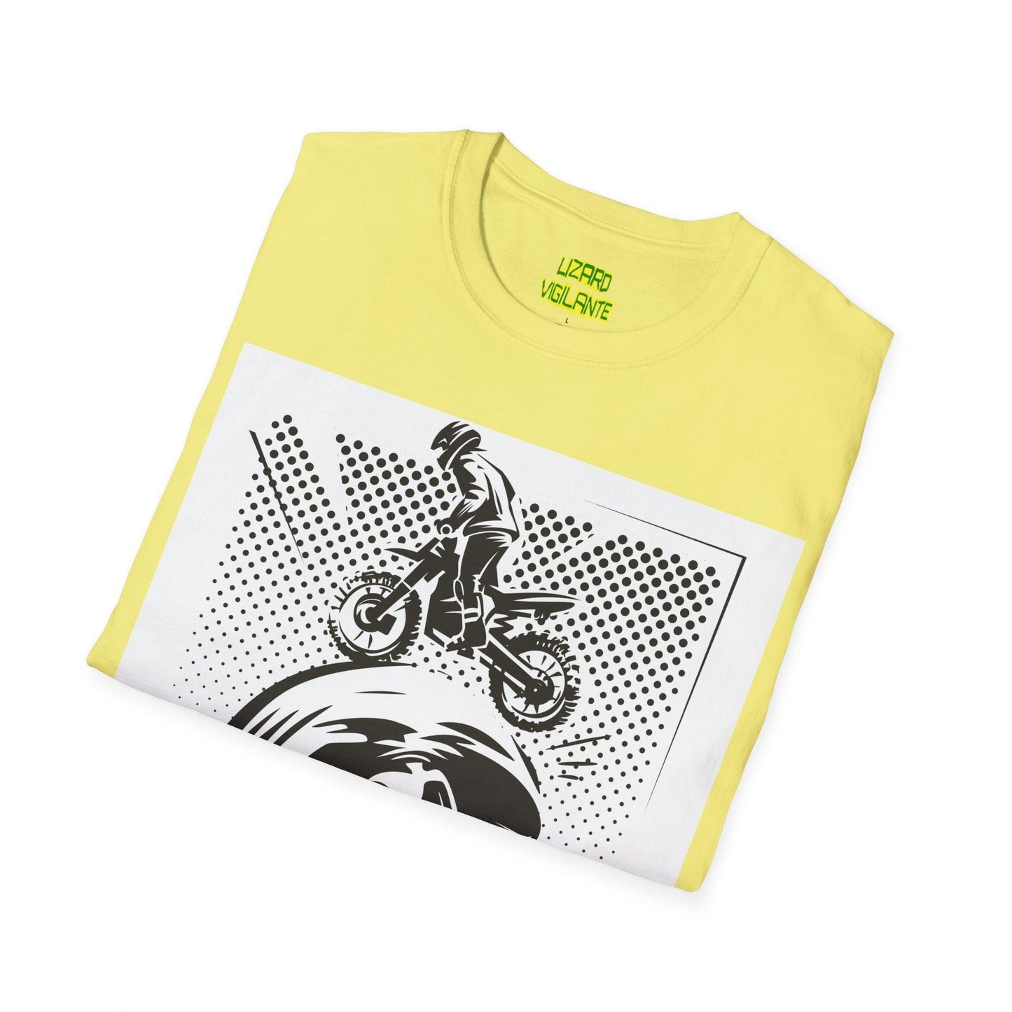 Off Road Motorcycle Skull Unisex Softstyle T-Shirt