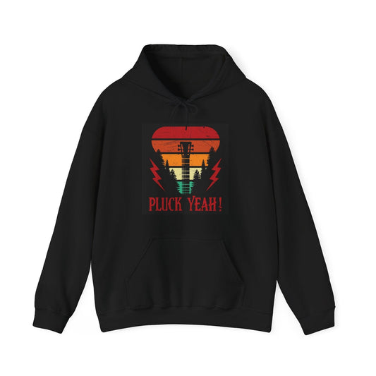 Pluck Yeah! Guitar Neck Unisex Heavy Blend™ Hooded Sweatshirt