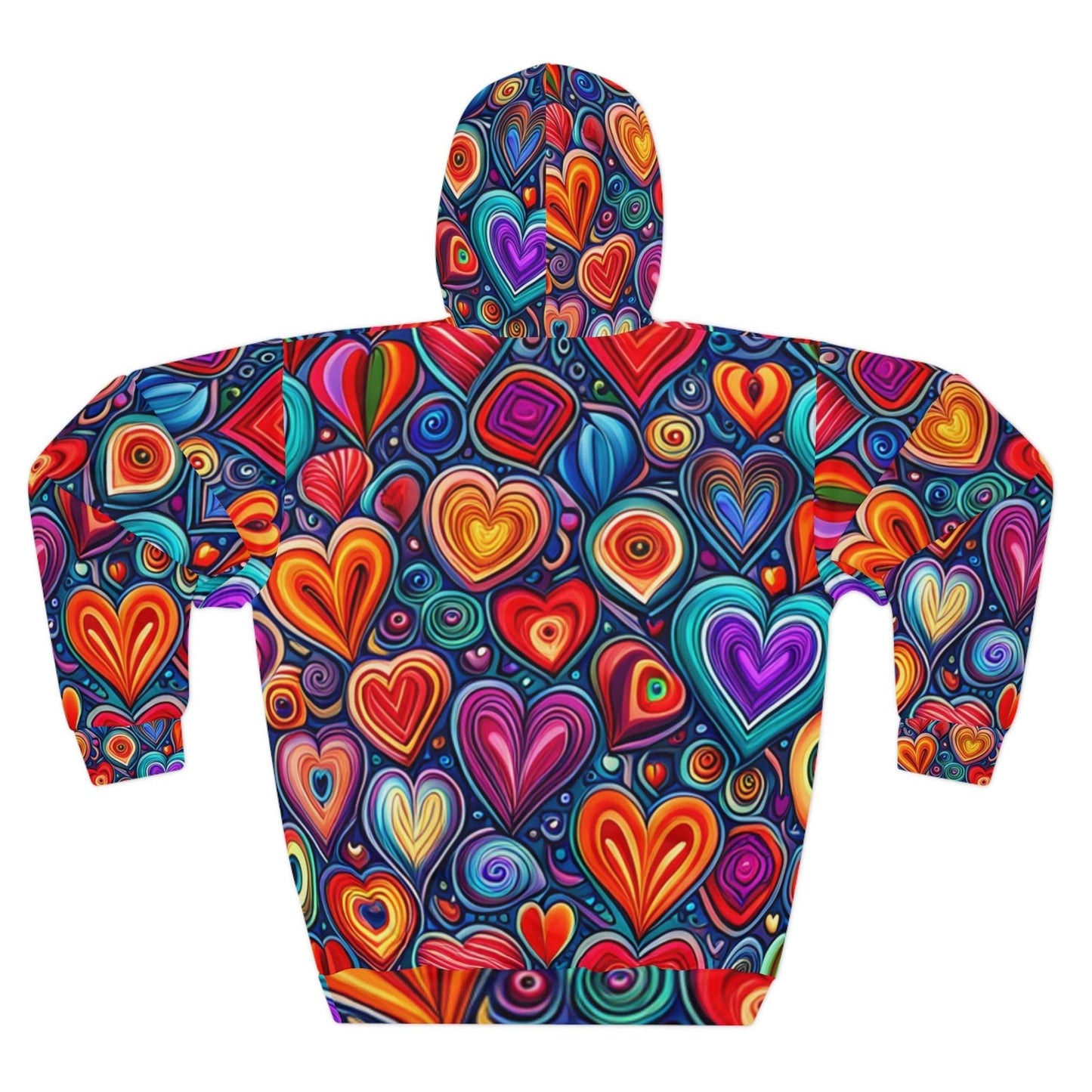 Much Love Unisex Pullover Hearts Hoodie